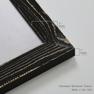 Runnel V - Barnwood Framed Canvas Set