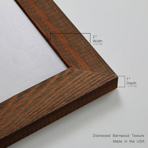 Runnel III - Barnwood Framed Canvas Set