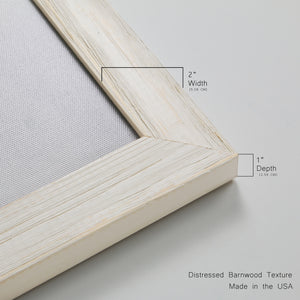 Reductive I - Barnwood Framed Canvas Set