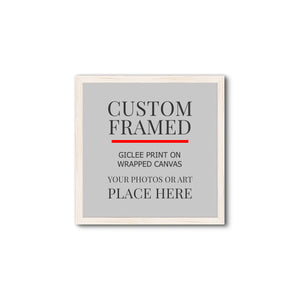 Square Custom Rustic Frames - Gallery Wrapped Canvas or Prints