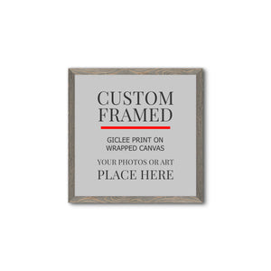 Square Custom Rustic Frames - Gallery Wrapped Canvas or Prints