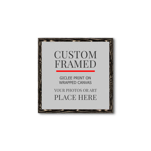 Square Custom Rustic Frames - Gallery Wrapped Canvas or Prints