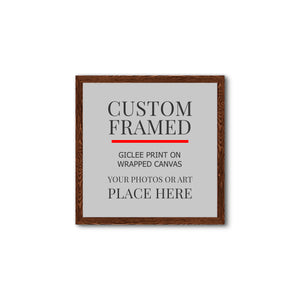Square Custom Rustic Frames - Gallery Wrapped Canvas or Prints