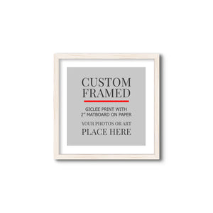 Square Custom Rustic Frames - Gallery Wrapped Canvas or Prints