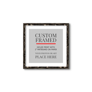 Square Custom Rustic Frames - Gallery Wrapped Canvas or Prints