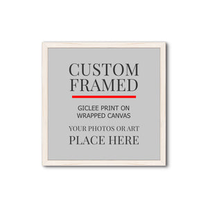 Square Custom Rustic Frames - Gallery Wrapped Canvas or Prints
