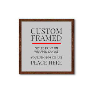 Square Custom Rustic Frames - Gallery Wrapped Canvas or Prints