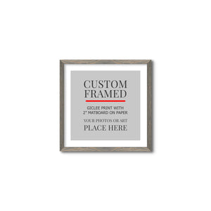 Square Custom Rustic Frames - Gallery Wrapped Canvas or Prints
