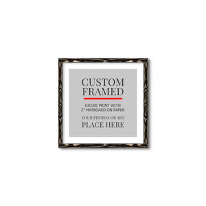Square Custom Rustic Frames - Gallery Wrapped Canvas or Prints