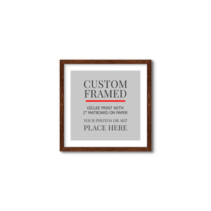 Square Custom Rustic Frames - Gallery Wrapped Canvas or Prints