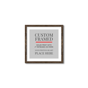 Square Custom Rustic Frames - Gallery Wrapped Canvas or Prints