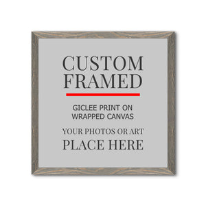 Square Custom Rustic Frames - Gallery Wrapped Canvas or Prints