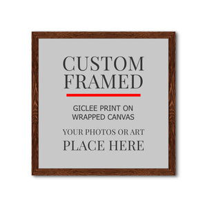 Square Custom Rustic Frames - Gallery Wrapped Canvas or Prints