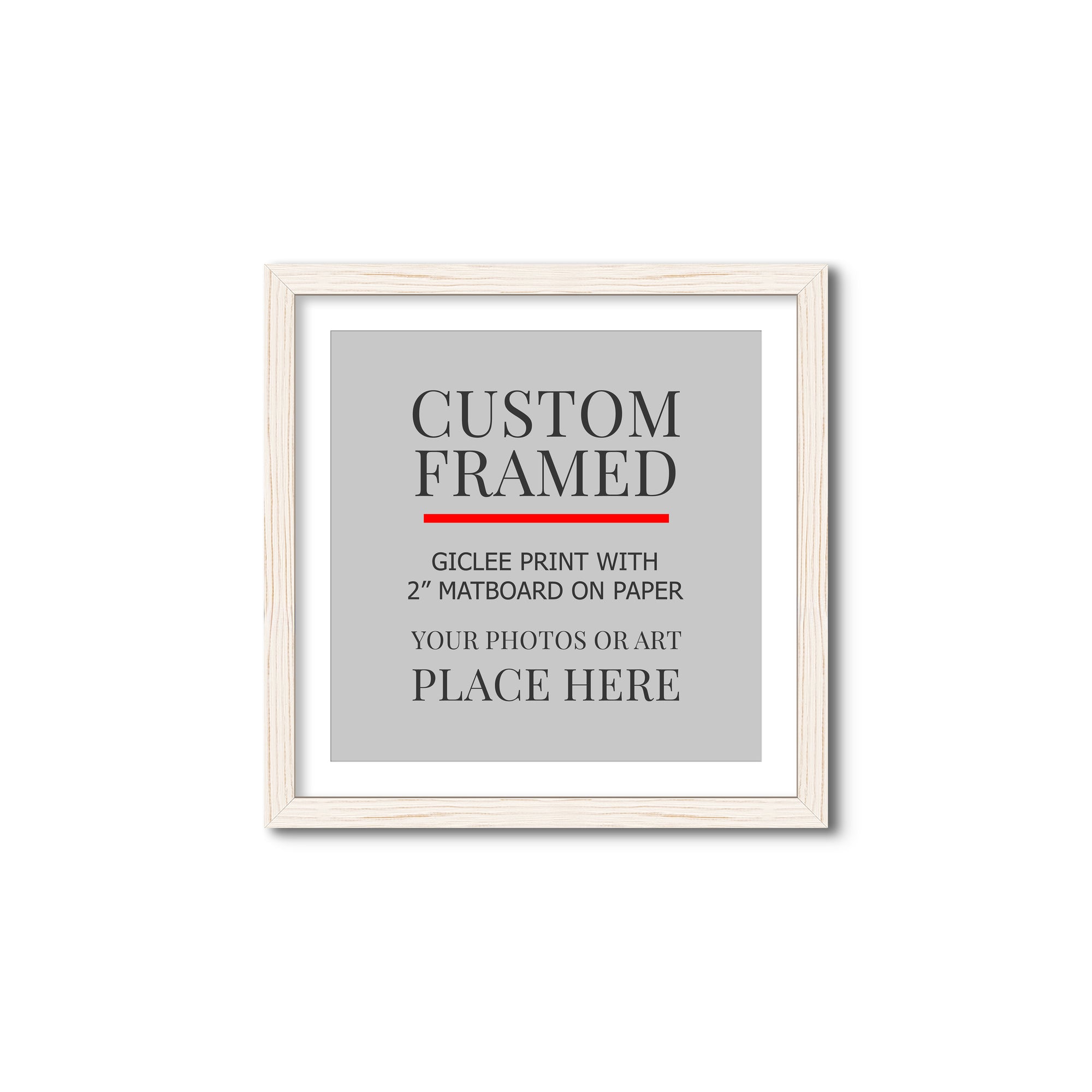 Square Custom Rustic Frames - Gallery Wrapped Canvas or Prints