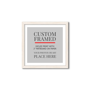 Square Custom Rustic Frames - Gallery Wrapped Canvas or Prints
