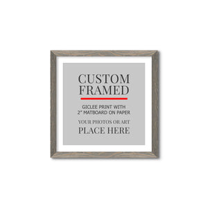 Square Custom Rustic Frames - Gallery Wrapped Canvas or Prints