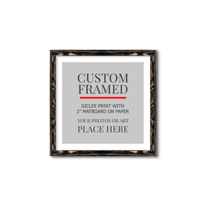 Square Custom Rustic Frames - Gallery Wrapped Canvas or Prints