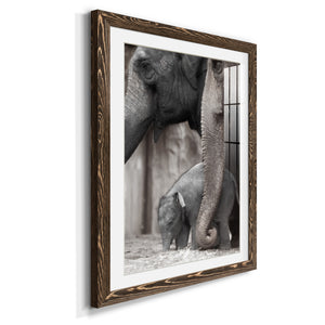 Family Moment - Barnwood Framed Art Print