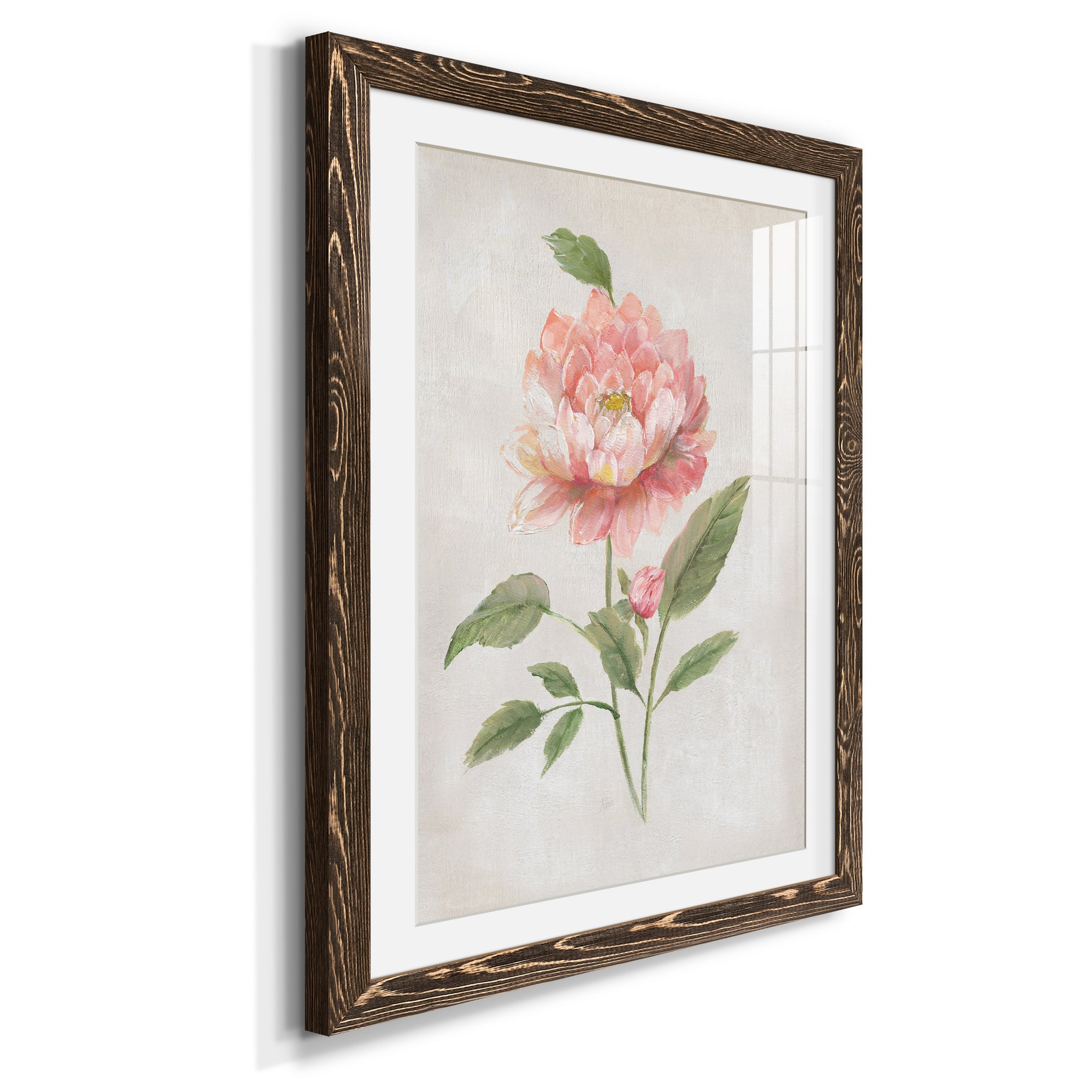 Grandiflora III - Barnwood Framed Art Print