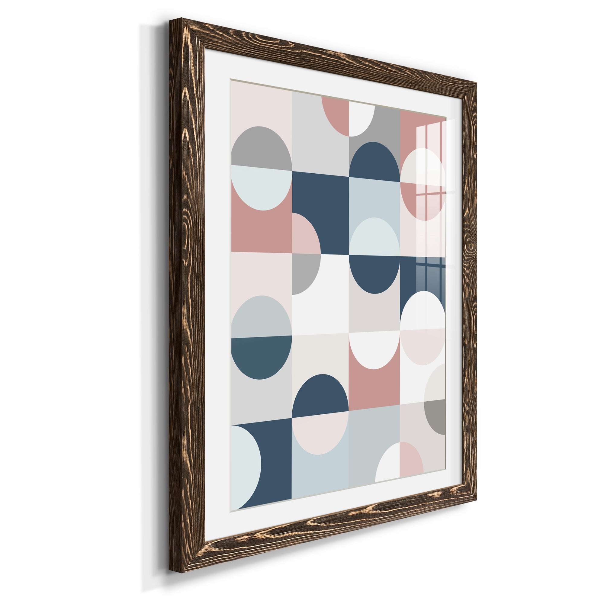 Modern Reflection - Barnwood Framed Art Print