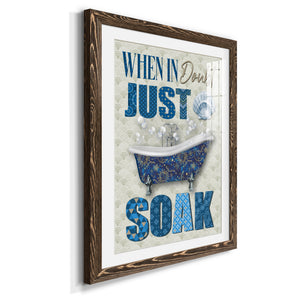 Just Soak - Premium Framed Print - Distressed Barnwood Frame - Ready to Hang