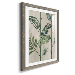 Modern Fronds II - Barnwood Framed Art Print