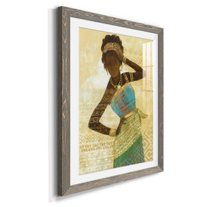 Tribal Vision II - Barnwood Framed Art Print