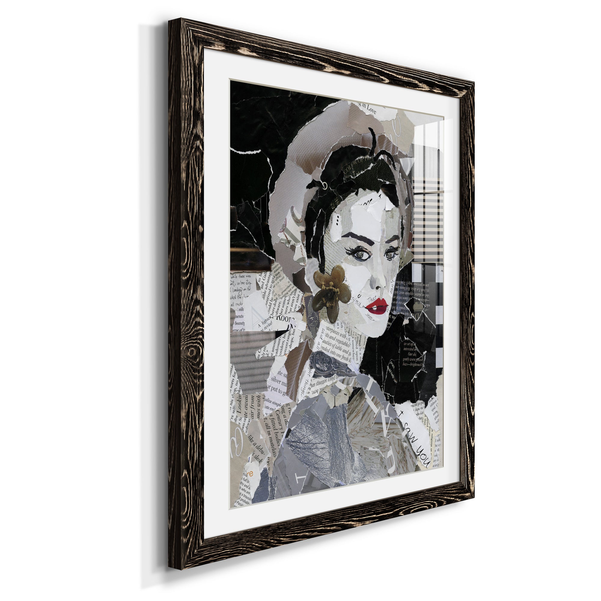 Runway Pause - Barnwood Framed Art Print