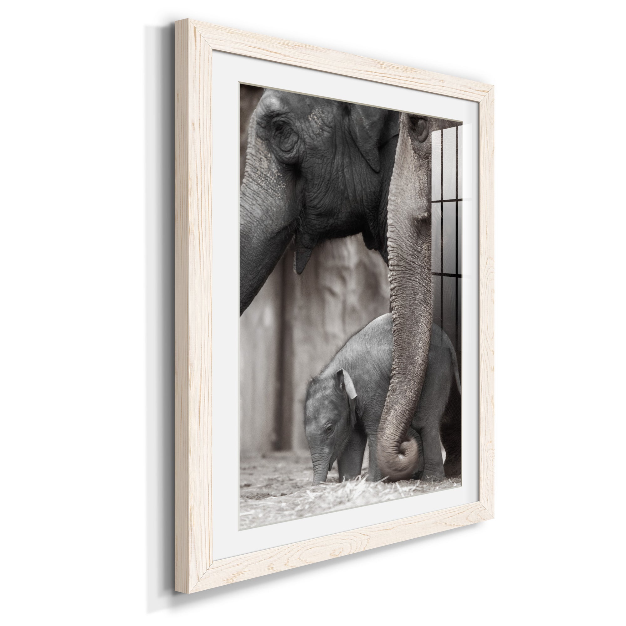 Family Moment - Barnwood Framed Art Print