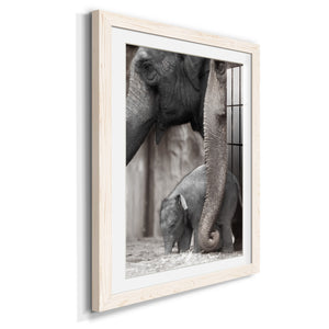 Family Moment - Barnwood Framed Art Print