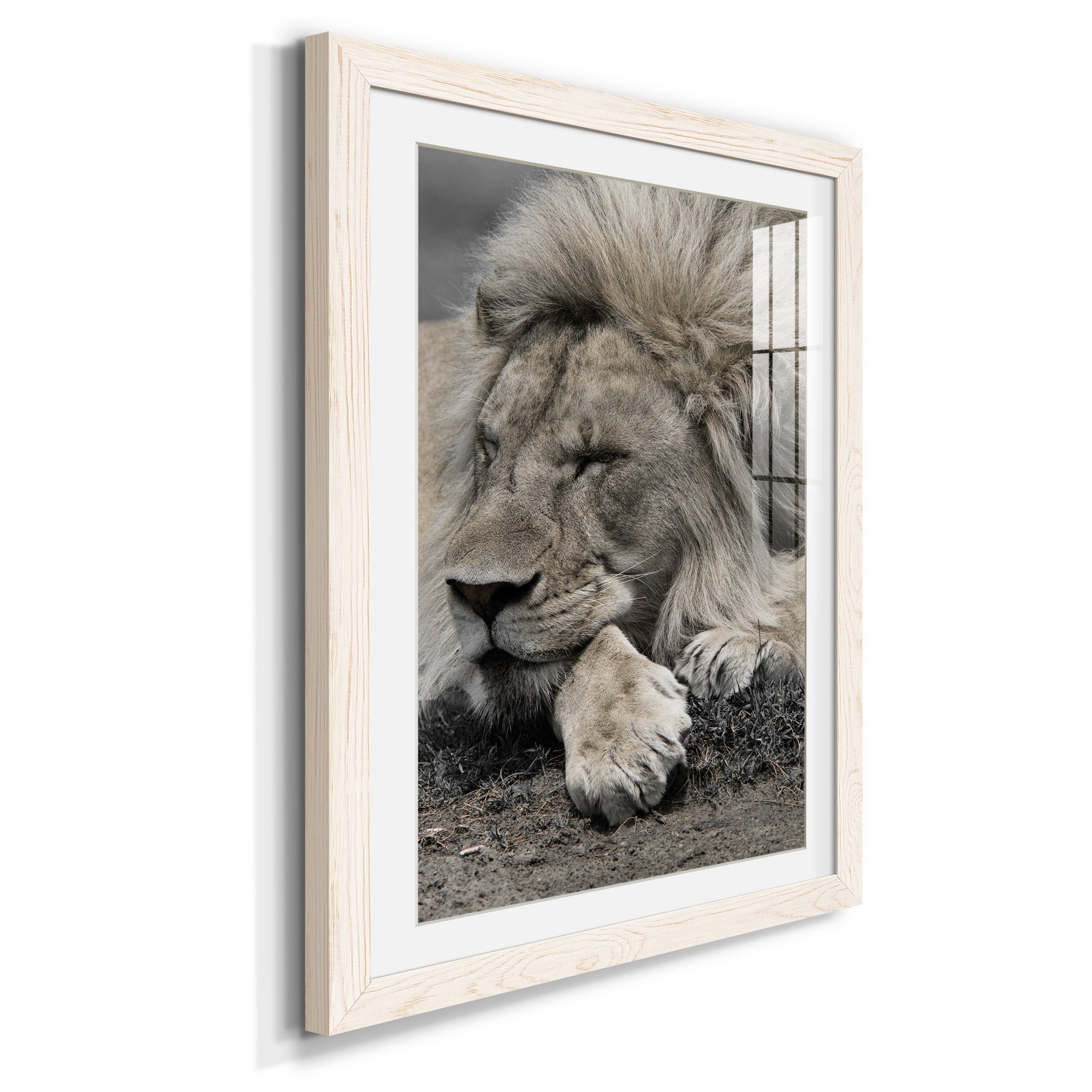 Sleepy Afternoon in Masai Mara - Barnwood Framed Art Print