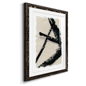 Lines Crossed I - Premium Framed Print - Distressed Barnwood Frame - Ready to Hang