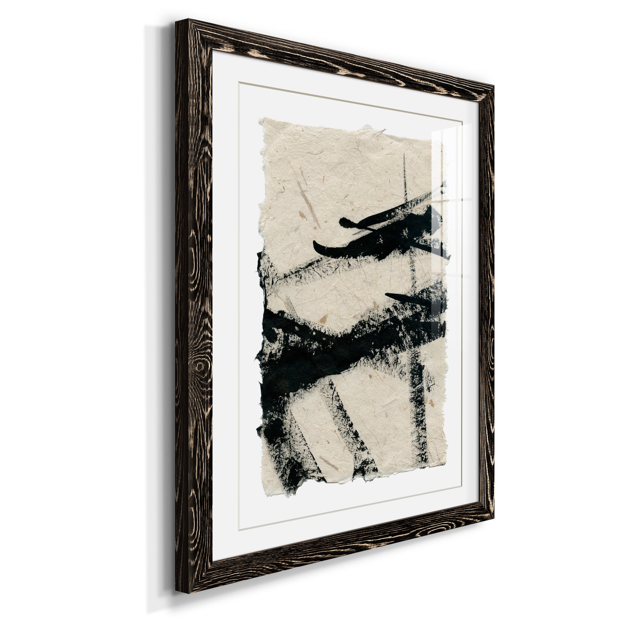 Lines Crossed II - Premium Framed Print - Distressed Barnwood Frame - Ready to Hang
