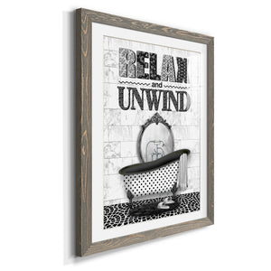 Relax and Unwind - Barnwood Framed Art Print
