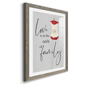 Core of Family - Premium Framed Print - Distressed Barnwood Frame - Ready to Hang