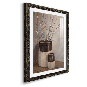 Pussywillows & Spring - Barnwood Framed Art Print