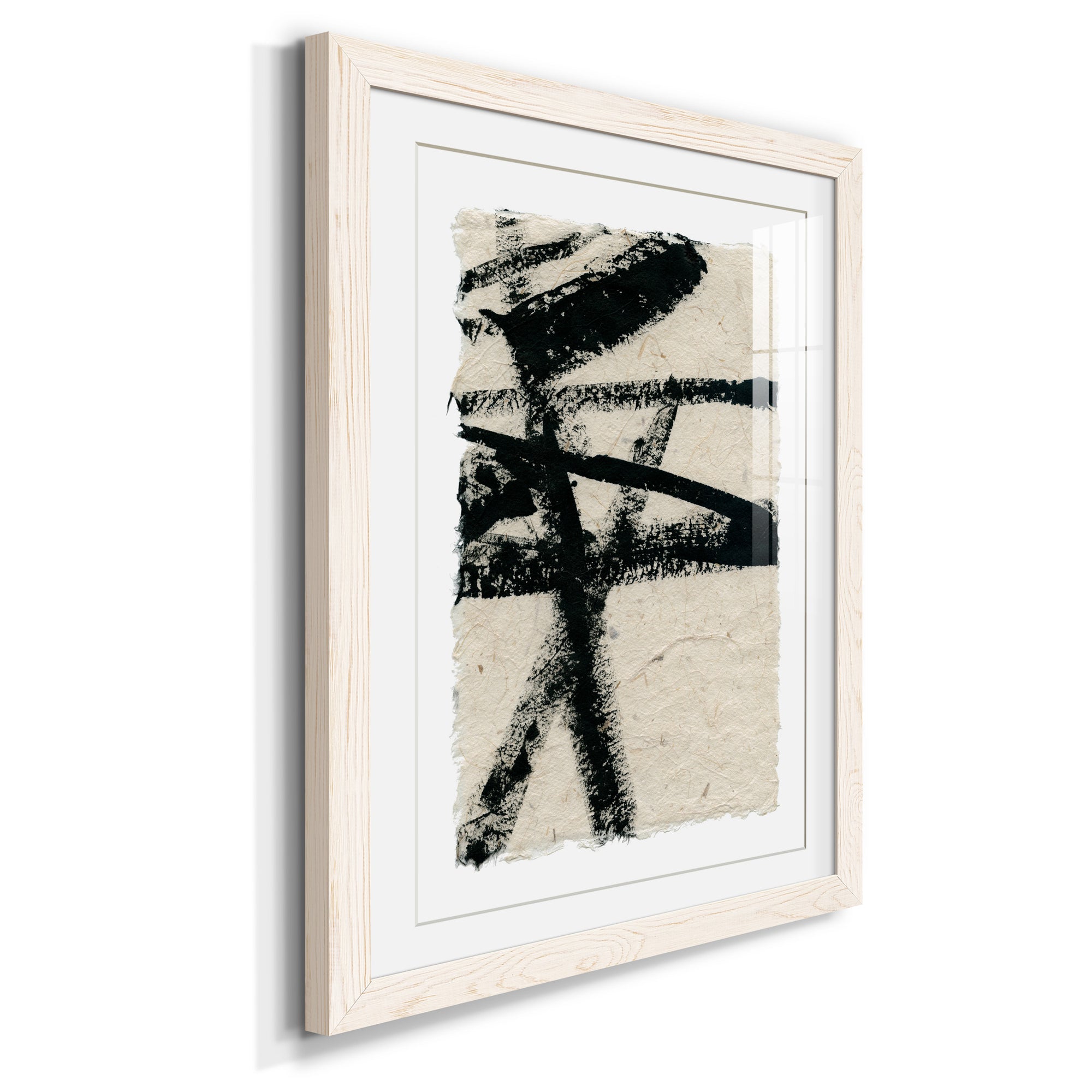 Lines Crossed III - Premium Framed Print - Distressed Barnwood Frame - Ready to Hang