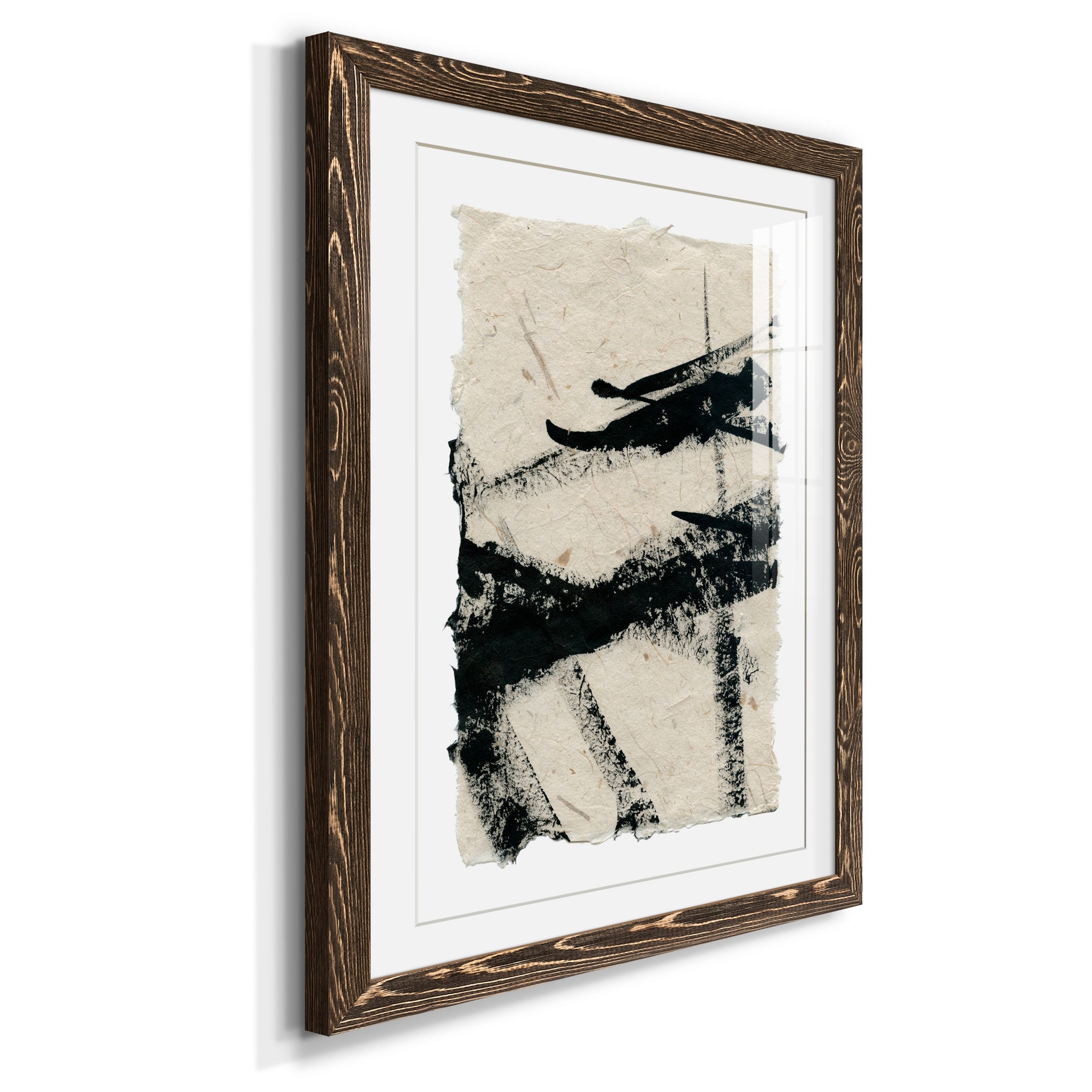 Lines Crossed II - Premium Framed Print - Distressed Barnwood Frame - Ready to Hang
