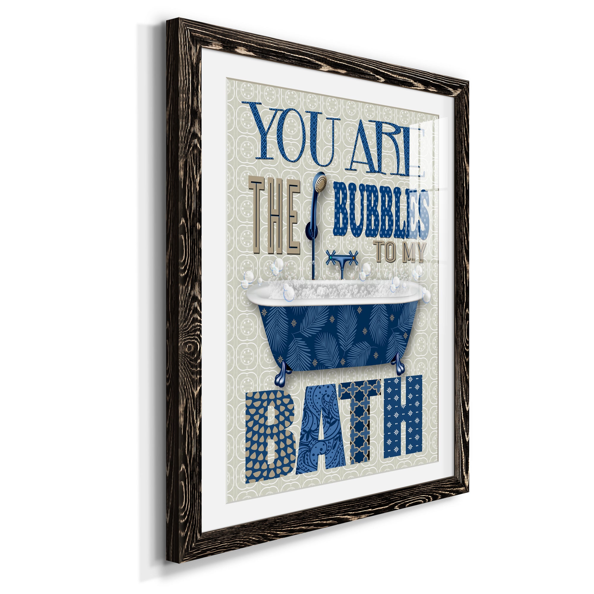 Bubble Bath - Premium Framed Print - Distressed Barnwood Frame - Ready to Hang