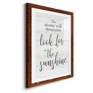 Look for the Sunshine - Premium Framed Print - Distressed Barnwood Frame - Ready to Hang