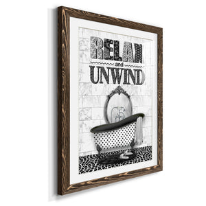 Relax and Unwind - Barnwood Framed Art Print