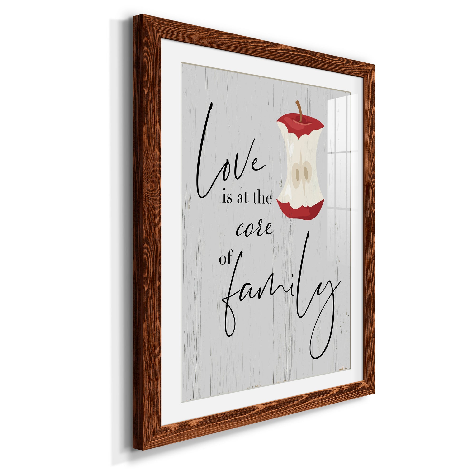 Core of Family - Premium Framed Print - Distressed Barnwood Frame - Ready to Hang
