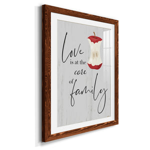 Core of Family - Premium Framed Print - Distressed Barnwood Frame - Ready to Hang