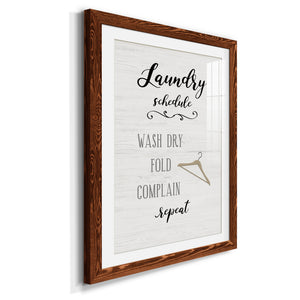 Laundry Complain - Premium Framed Print - Distressed Barnwood Frame - Ready to Hang