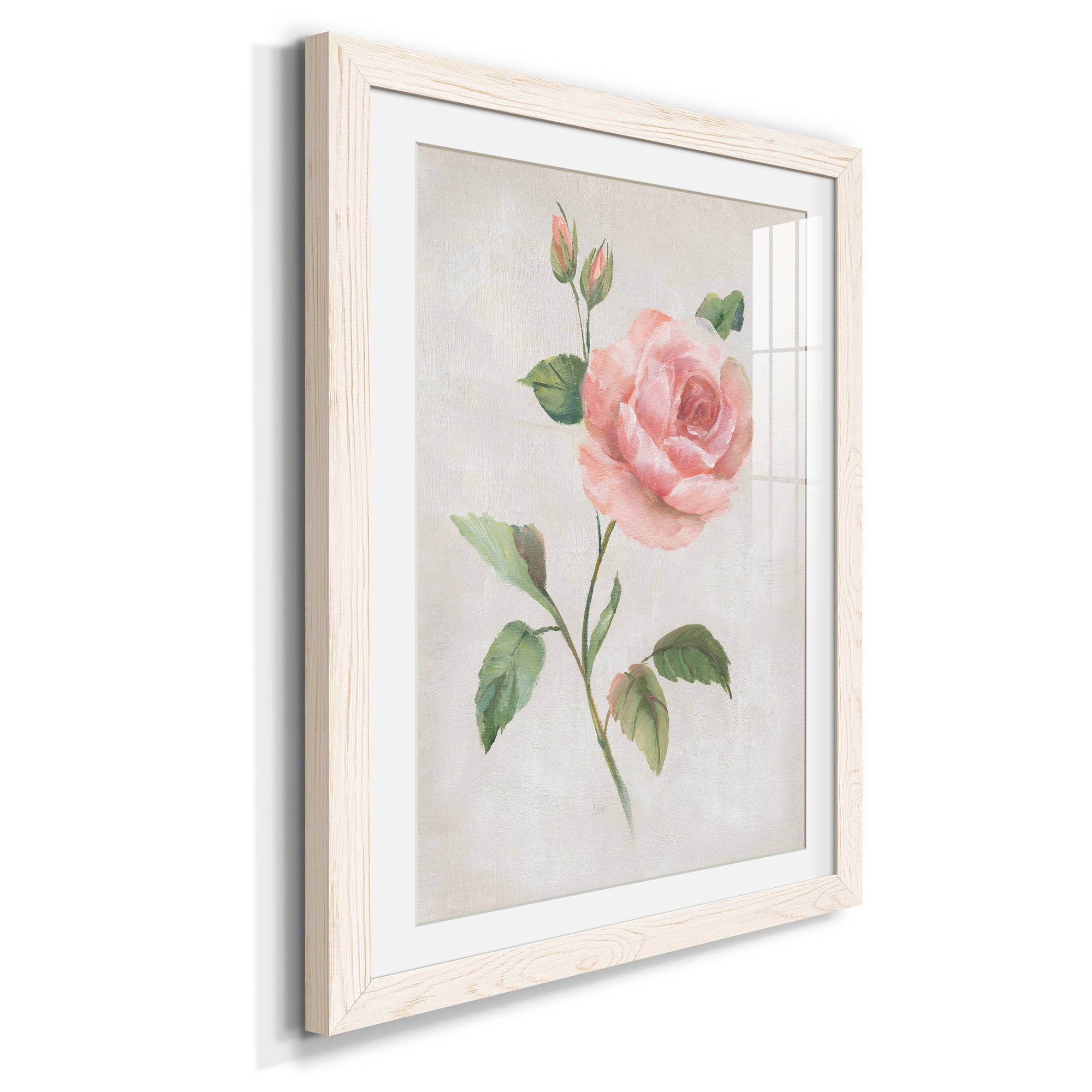 Grandiflora I - Barnwood Framed Art Print