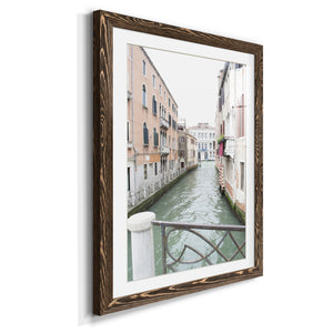 Venice Canal I - Premium Framed Print - Distressed Barnwood Frame - Ready to Hang