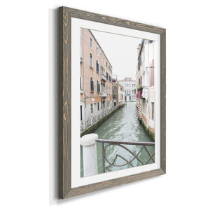 Venice Canal I - Premium Framed Print - Distressed Barnwood Frame - Ready to Hang