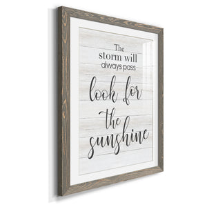 Look for the Sunshine - Premium Framed Print - Distressed Barnwood Frame - Ready to Hang
