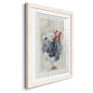Sunday Best Hen - Barnwood Framed Art Print