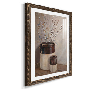 Pussywillows & Spring - Barnwood Framed Art Print